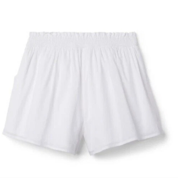 Janie & Jack White Shorts With Smocked Elastic Waist and Pockets Size 8 - Picture 2 of 11